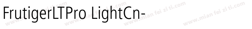 FrutigerLTPro LightCn字体转换